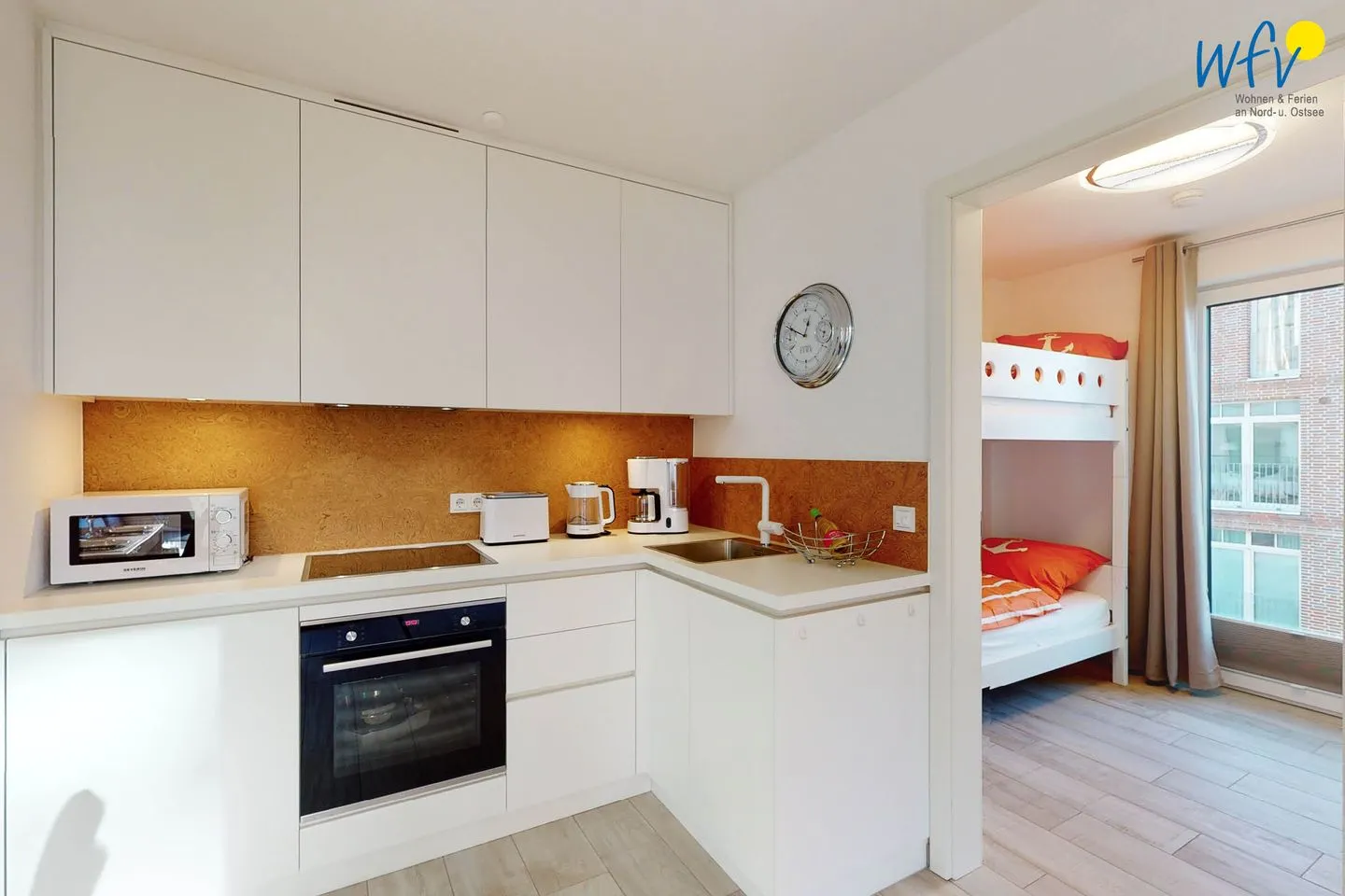 Haus Seeblick Ferienwohnung Nordseekieker Wangerooge - Küche / Küchenzeile