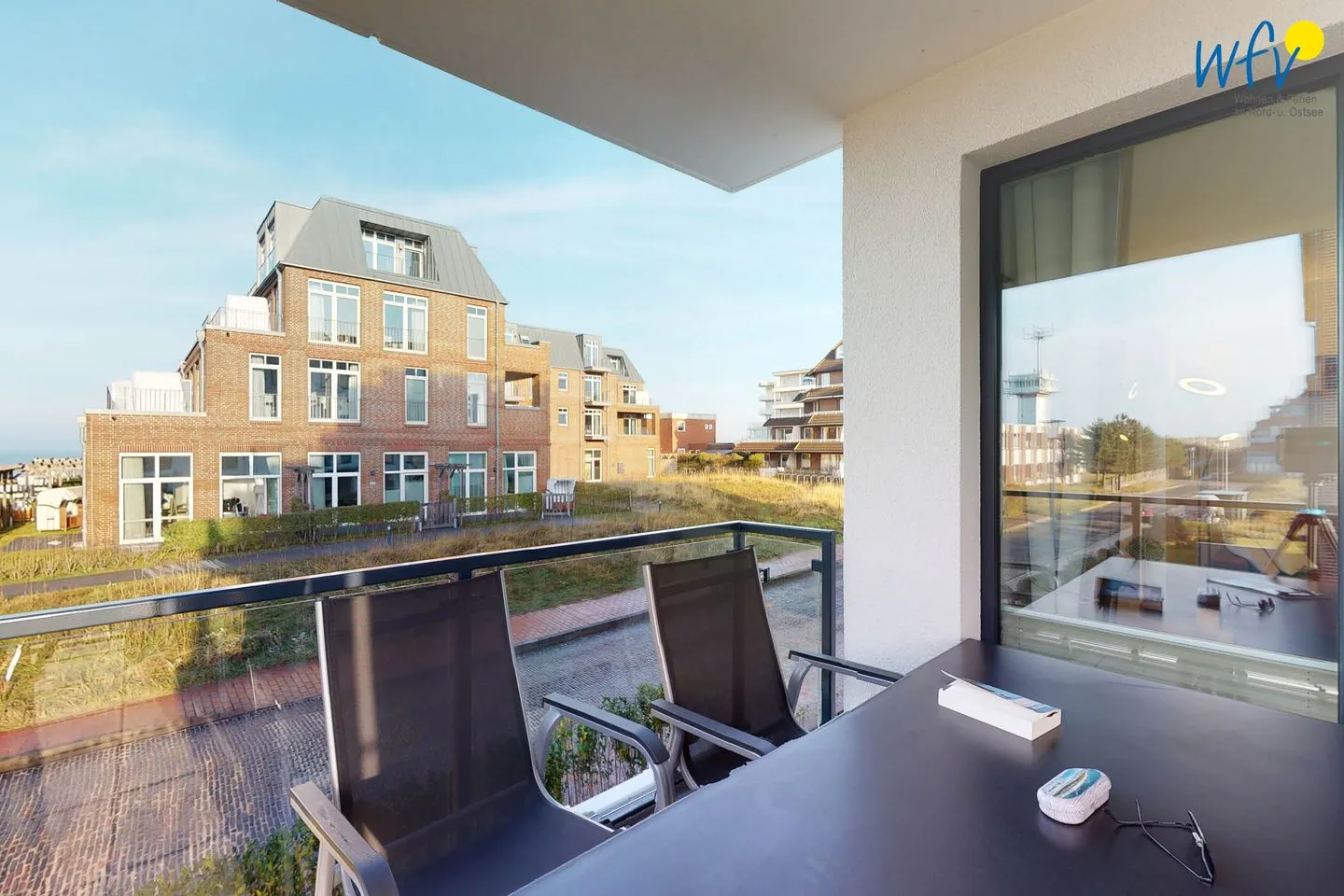 Haus Seeblick Ferienwohnung Nordseekieker Wangerooge - Balkon