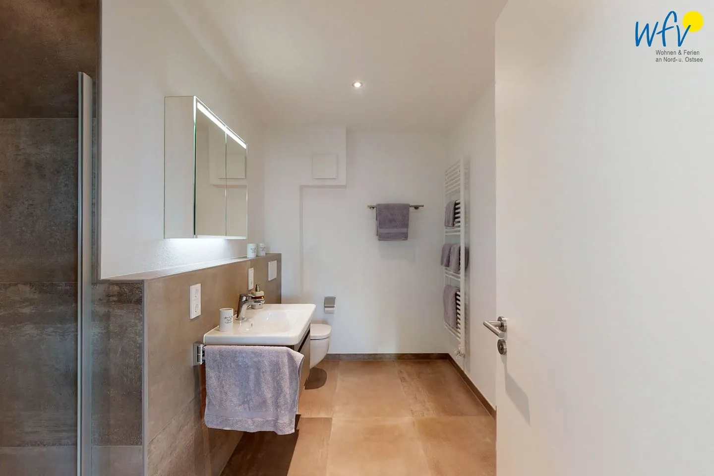 Haus Seeblick Ferienwohnung Nordseekieker Wangerooge - Badezimmer
