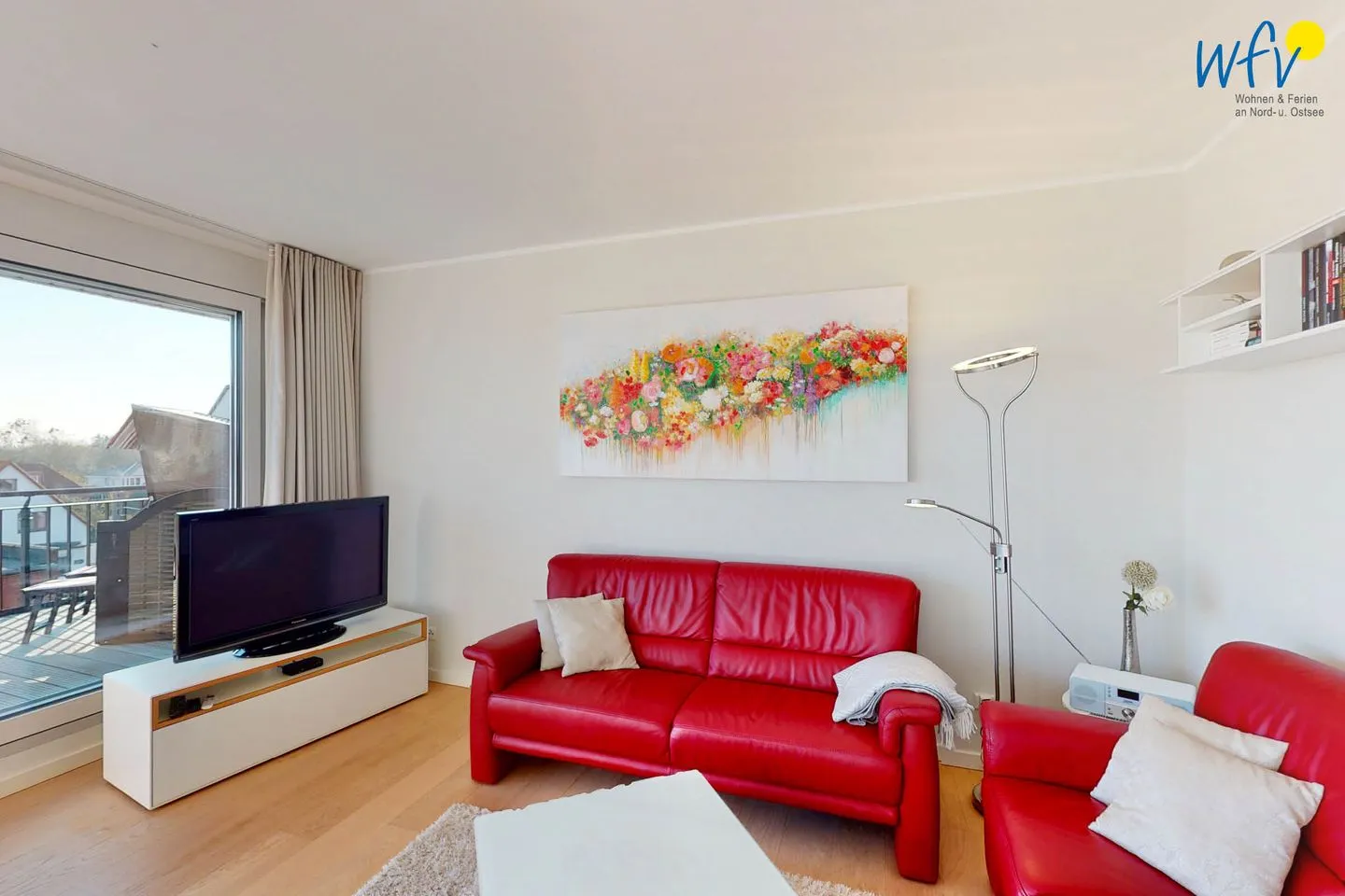 Villa Petersen Ferienwohnung Traumblick Wangerooge - Wohnzimmer