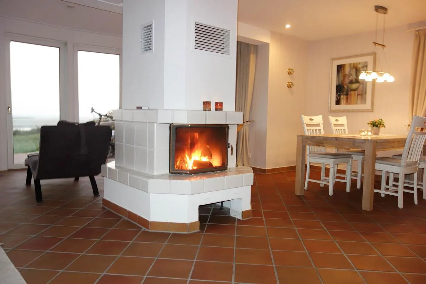 Ferienhaus *Traumblick* Wittdün auf Amrum - Kamin-/Ofen