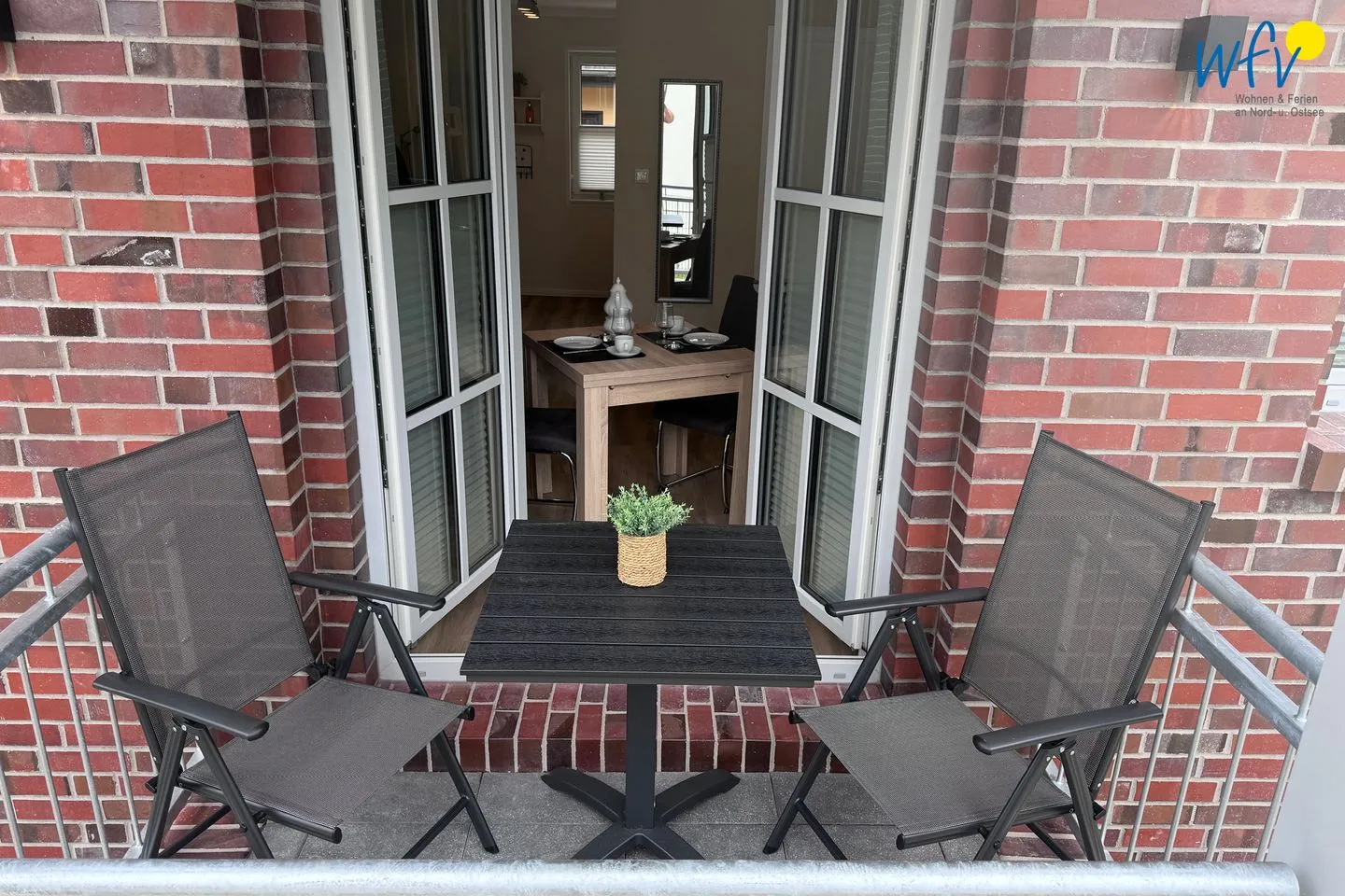 Haus Likedeeler Ferienwohnung 1 Wangerooge - Balkon