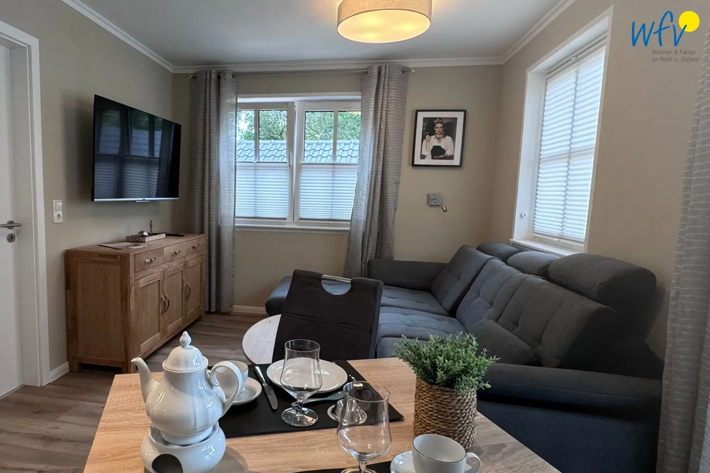 Haus Likedeeler Ferienwohnung 1 Wangerooge - Wohnzimmer