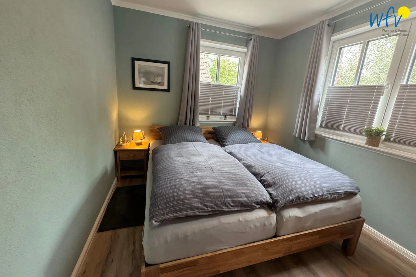 Haus Likedeeler Ferienwohnung 1 Wangerooge - Schlafzimmer
