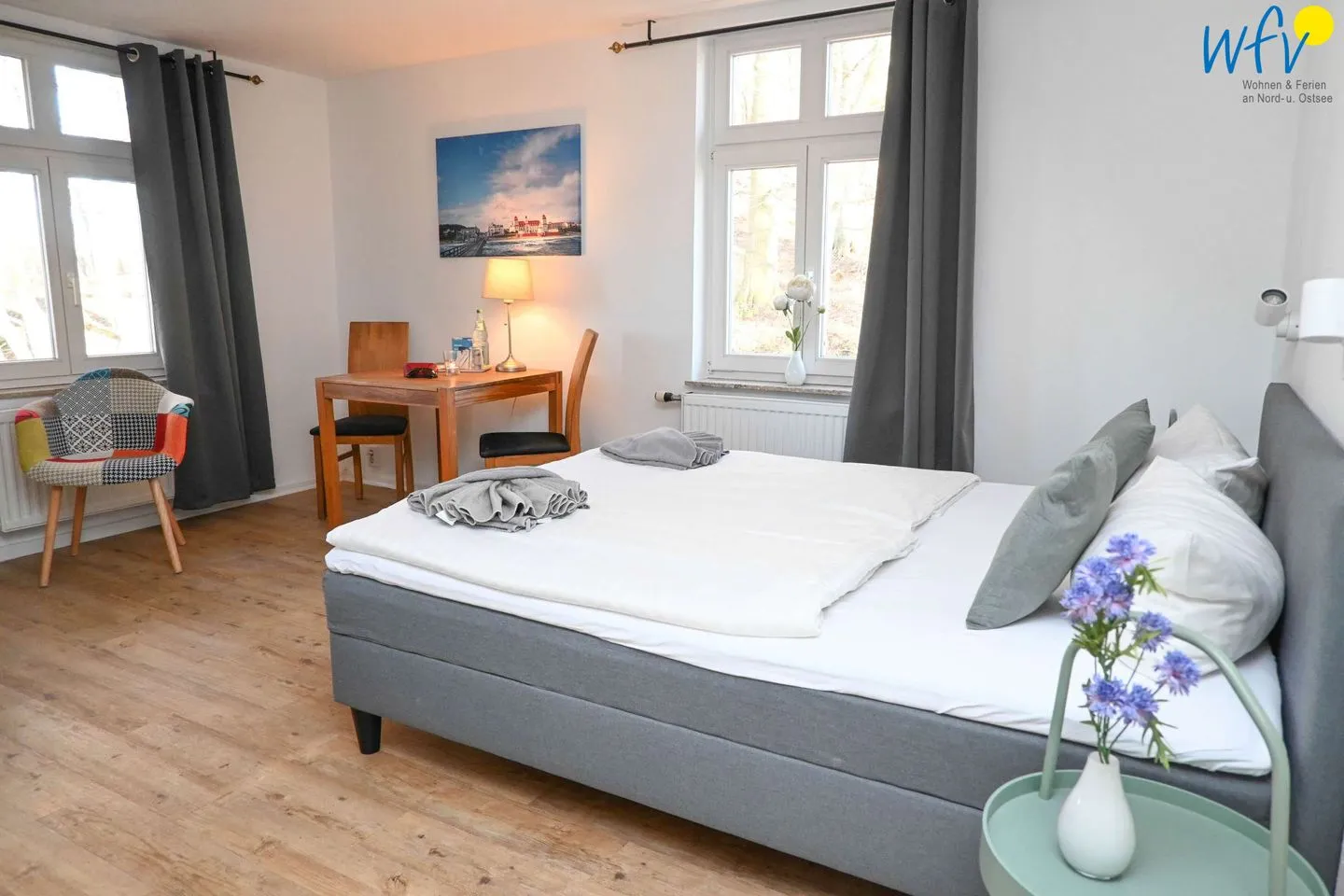 Villa Sanssouci Ferienwohnung Schwalbennest Rügen - Binz - Schlafzimmer