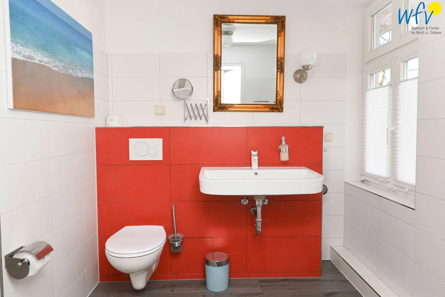Villa Sanssouci Ferienwohnung Schwalbennest Rügen - Binz - Badezimmer