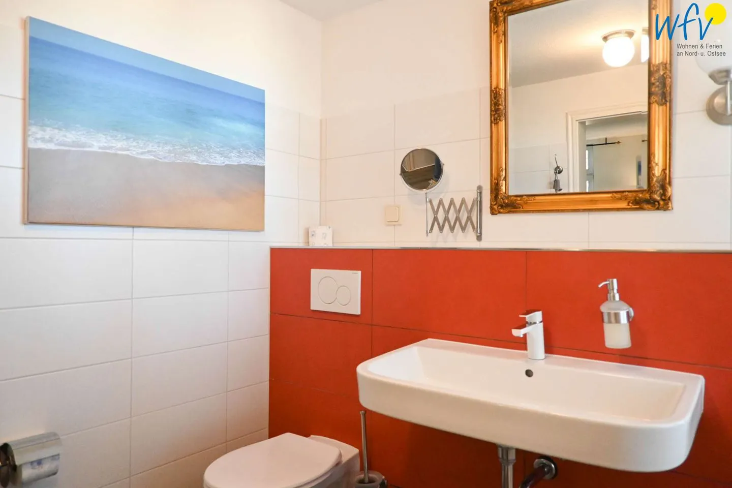 Villa Sanssouci Ferienwohnung Schwalbennest Rügen - Binz - Badezimmer