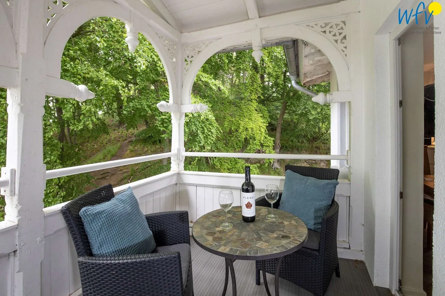 Villa Sanssouci Ferienwohnung Schwalbennest Rügen - Binz - Balkon