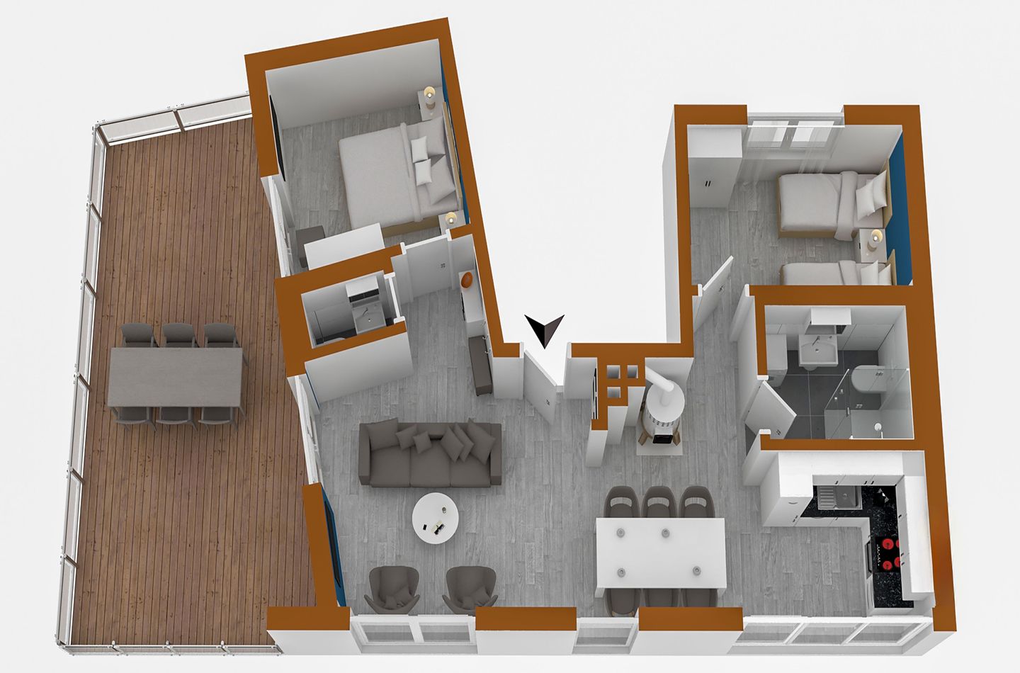Tao-Suite Krakow am See - Grundriss