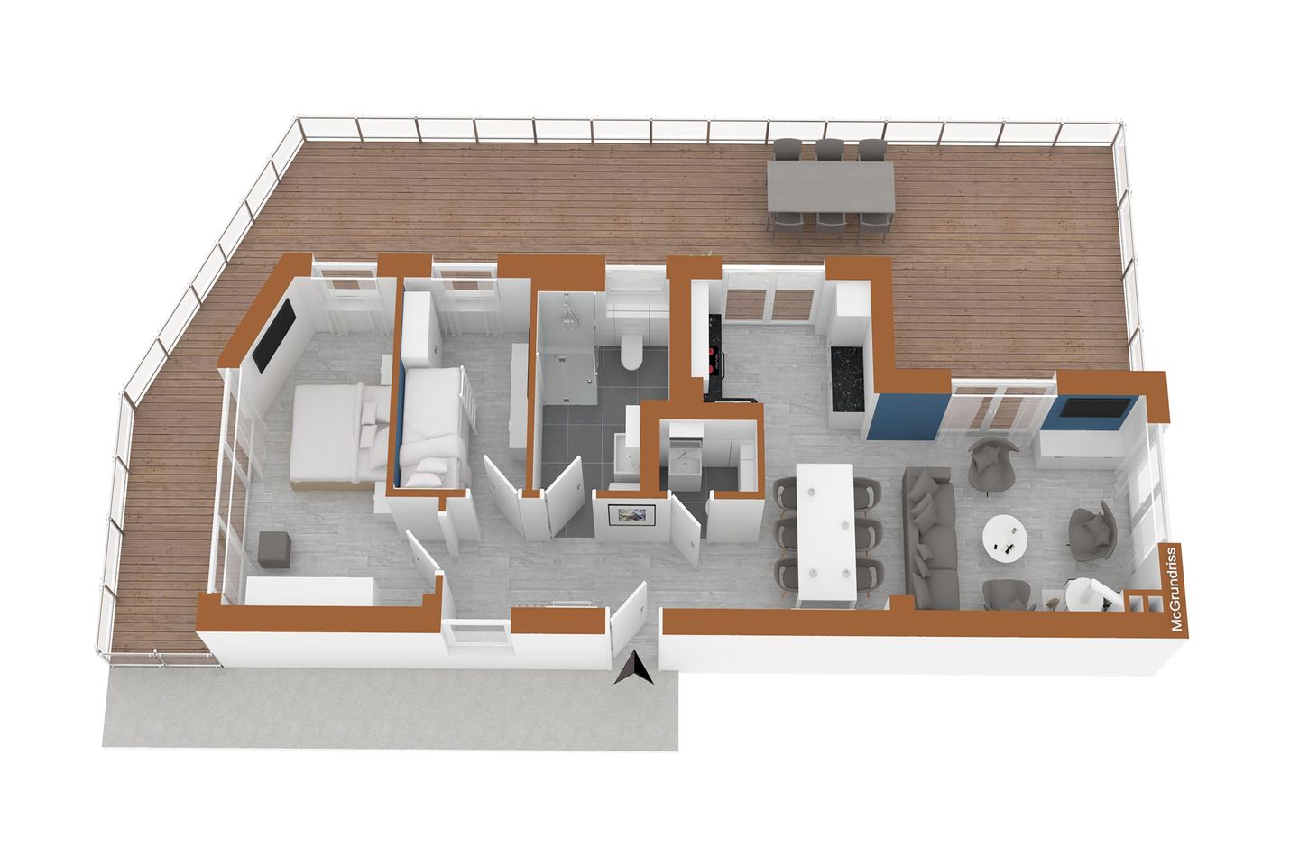 Shanti-Suite Krakow am See - Grundriss