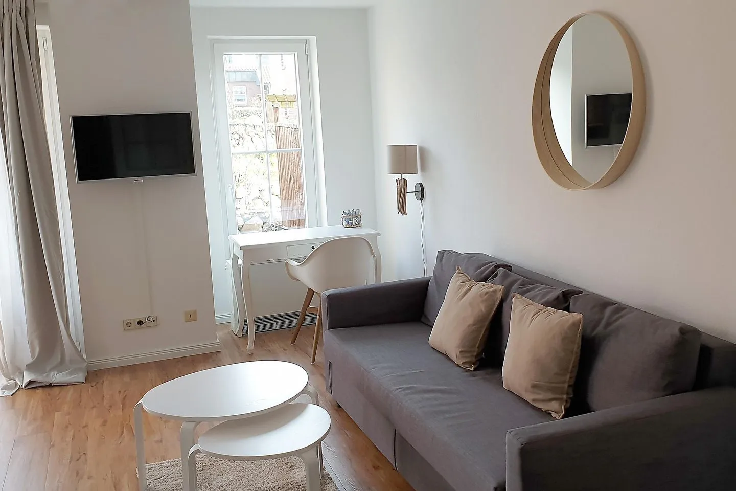 Ferienwohnung *Windstille* Wittdün auf Amrum - Wohnzimmer der Ferienwohnung Windstille in Wittdün auf Amrum