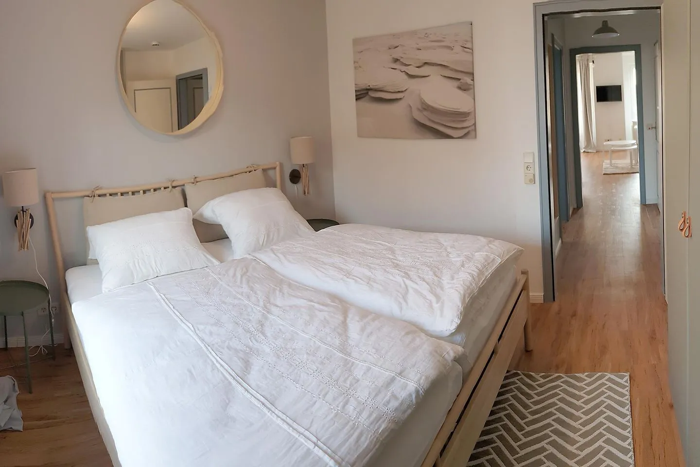 Ferienwohnung *Windstille* Wittdün auf Amrum - Schlafzimmer der Ferienwohnung Windstille in Wittdün auf Amrum
