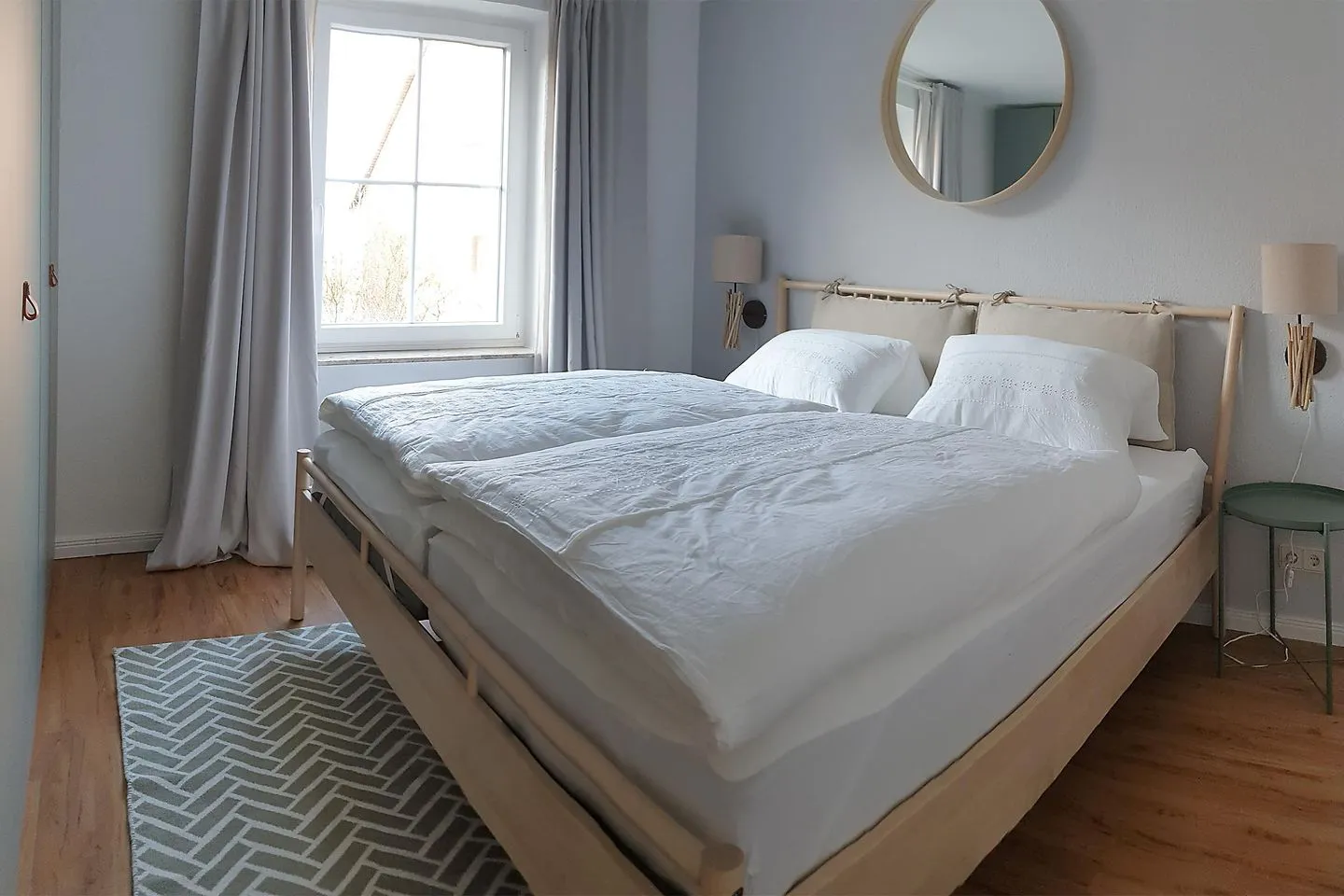 Ferienwohnung *Windstille* Wittdün auf Amrum - Schlafzimmer der Ferienwohnung Windstille in Wittdün auf Amrum