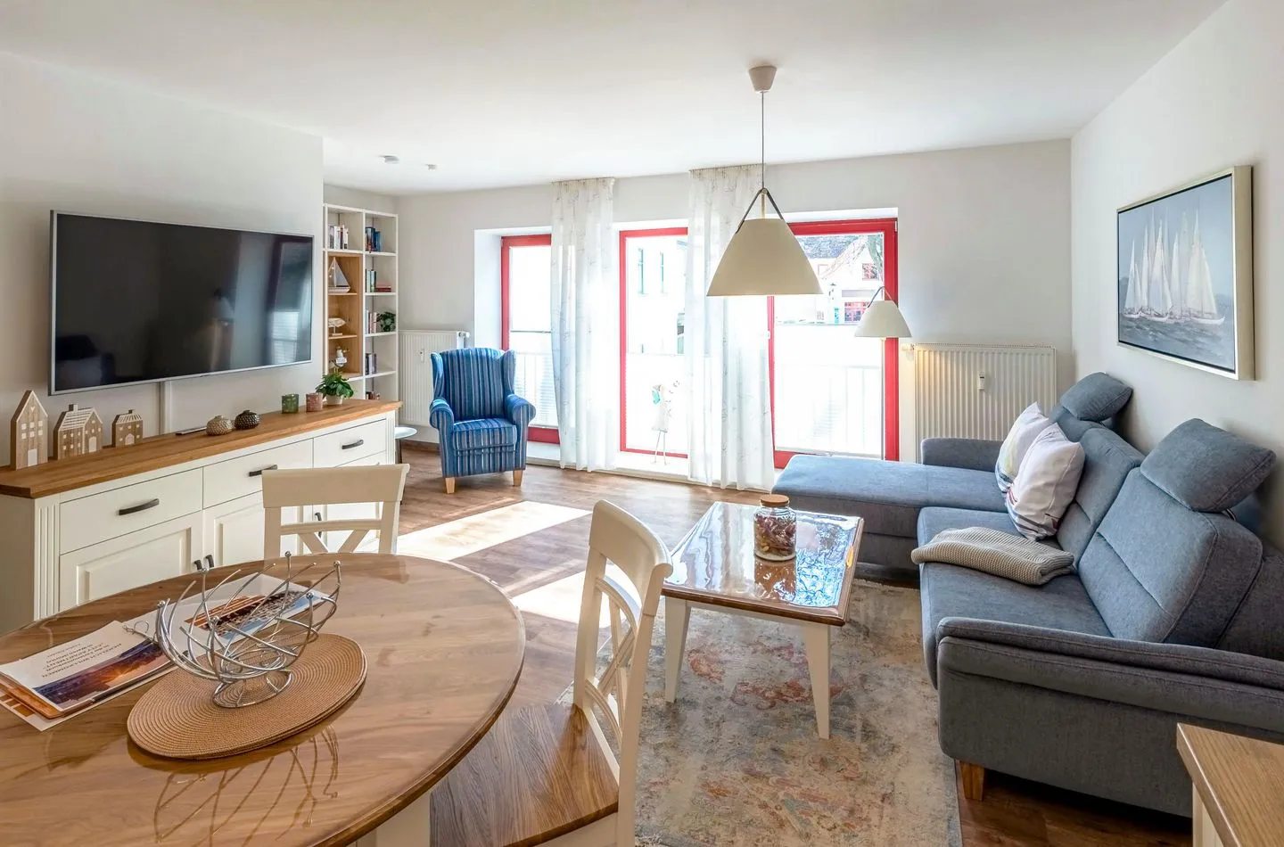 City Apartment Waren (Müritz) - Wohnzimmer