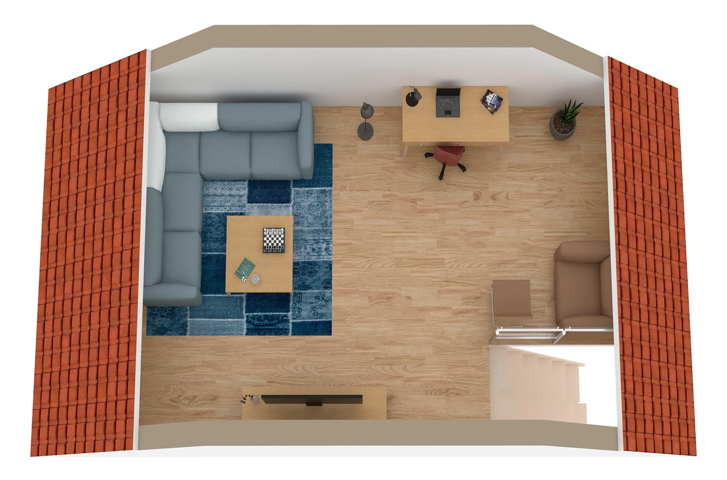 Seeblick Waren (Müritz) - Ferienwohnung Seeblick Waren (Müritz) - Schlafzimmer Obergeschoss
