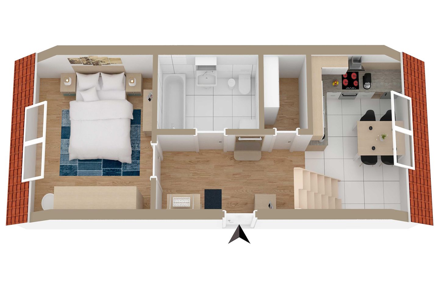 Seeblick Waren (Müritz) - Ferienwohnung Seeblick Waren (Müritz) - die erste Etage