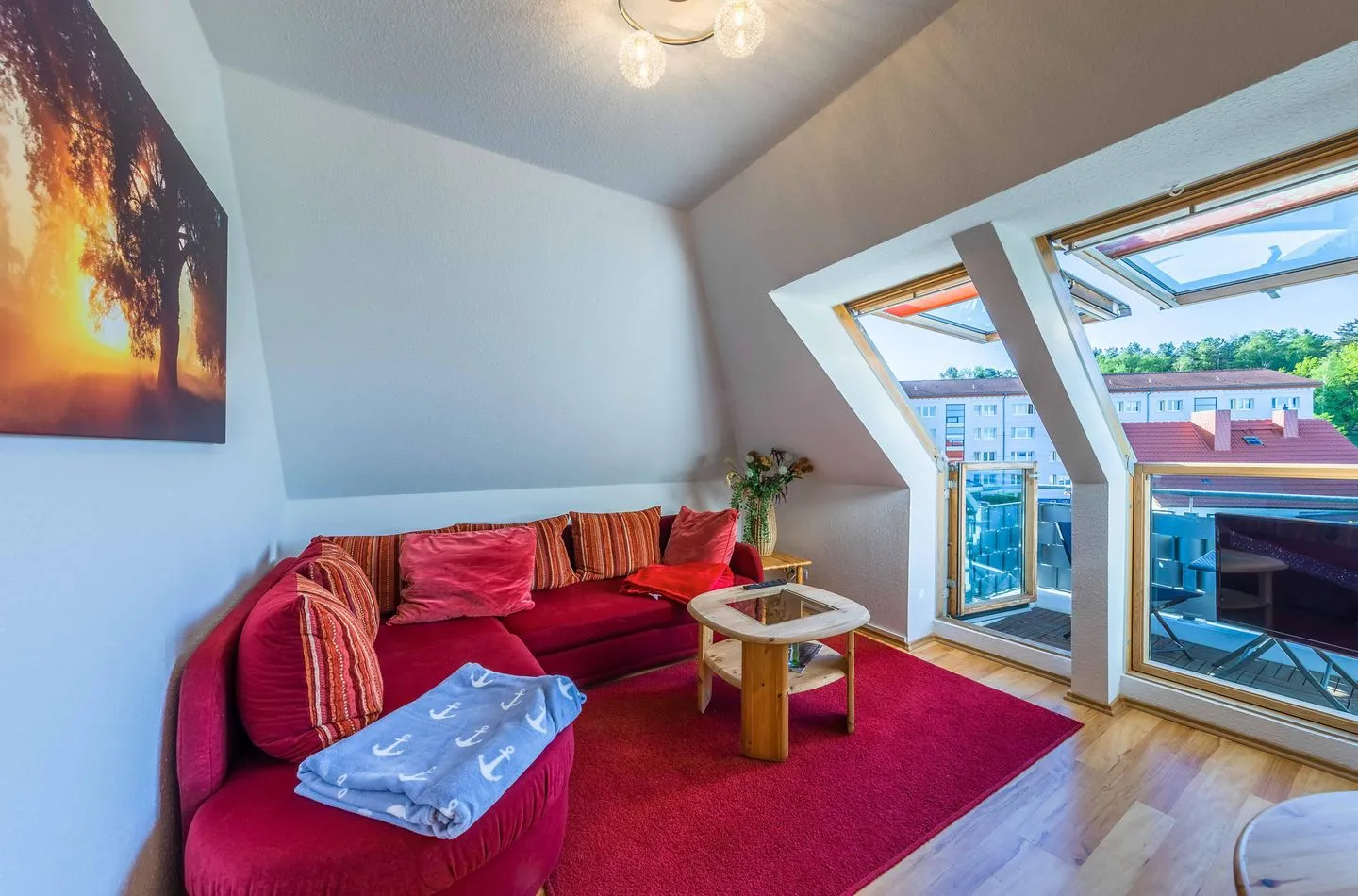 Seeuferblick Waren (Müritz) - Wohnzimmer