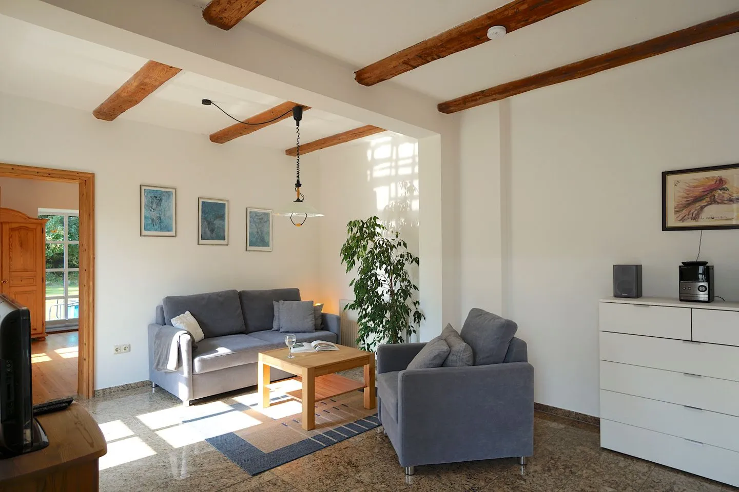 Ferienwohnung Vidja - Ferien auf dem Islandpferdehof für bis zu 4 Personen Osterbyholz - Wohnzimmer