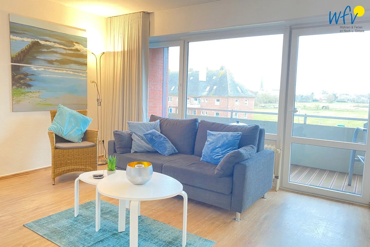 Holiday Residenz I Ferienwohnung Seelenbalsam Borkum - Wohnzimmer