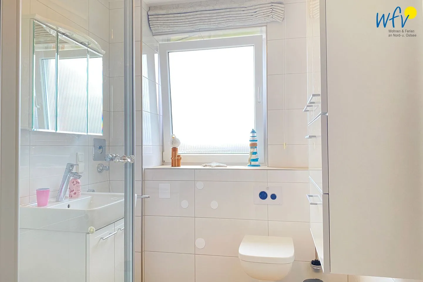 Holiday Residenz I Ferienwohnung Seelenbalsam Borkum - Badezimmer