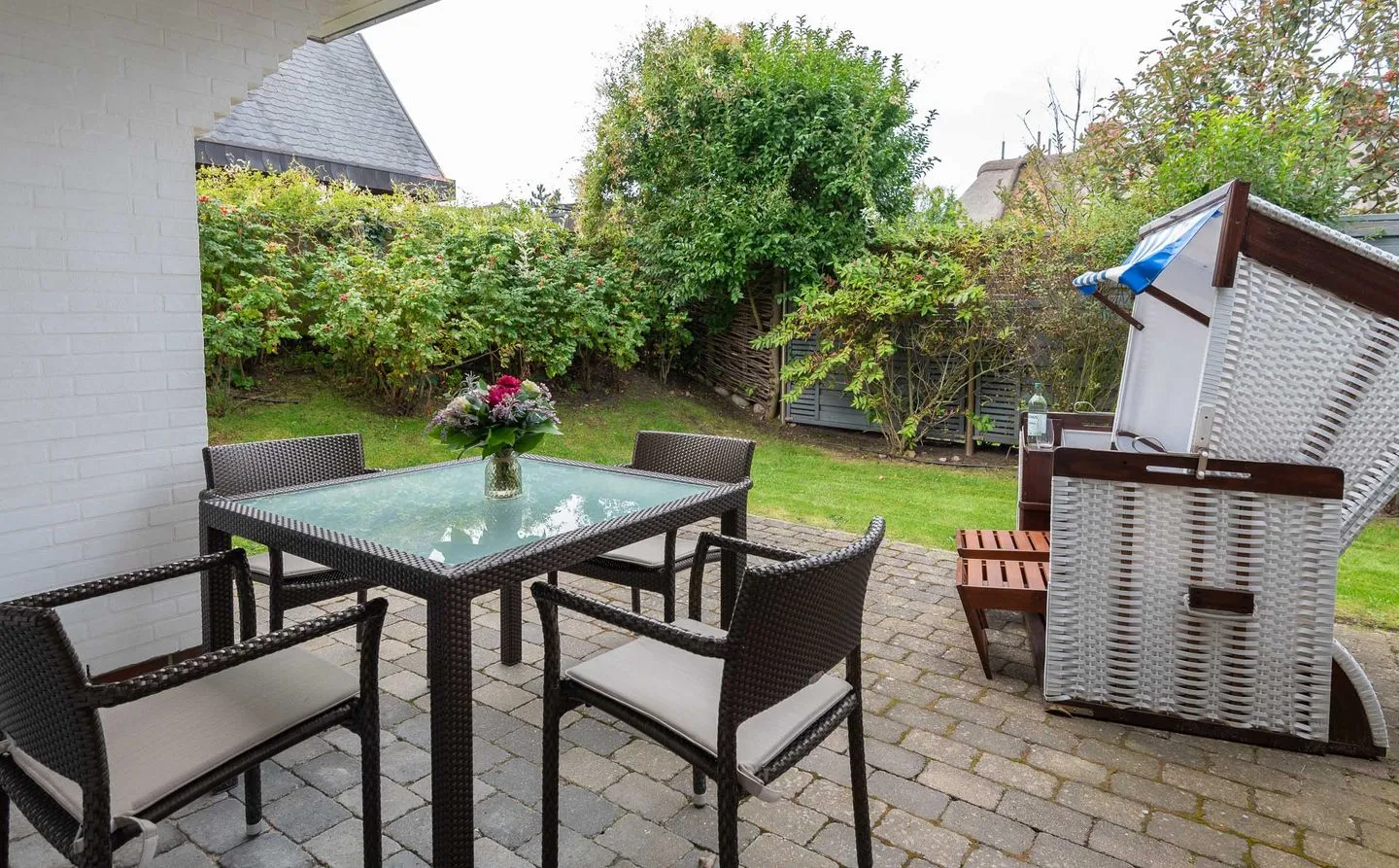 Strandhaus Whg. 1 Wenningstedt - Terrasse