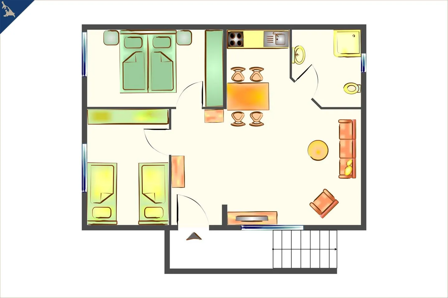 Ferienwohnung Möwennest Ostseebad Heringsdorf - Möwennest