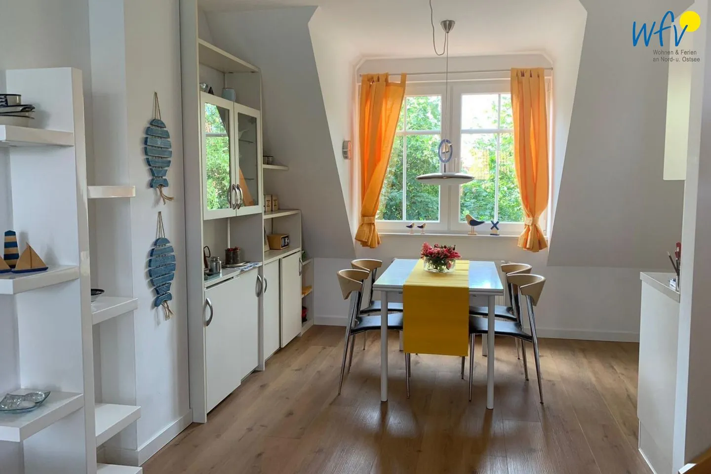 Haus am Erlenteich Ferienwohnung 2 Juist - Küche / Küchenzeile