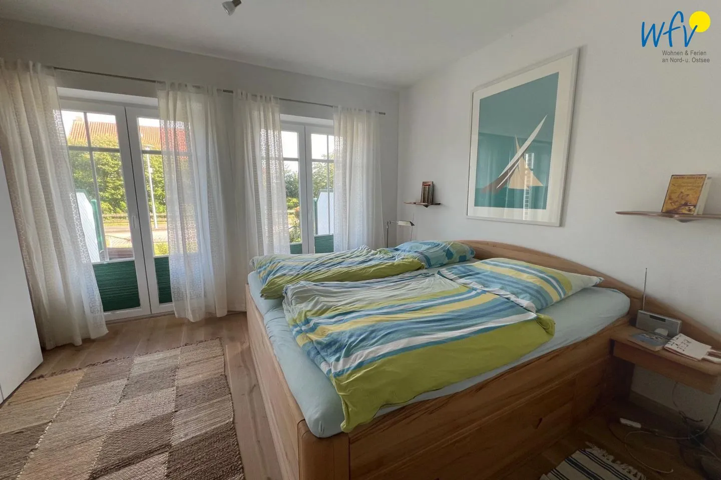 Haus am Erlenteich Ferienwohnung 2 Juist - Schlafzimmer