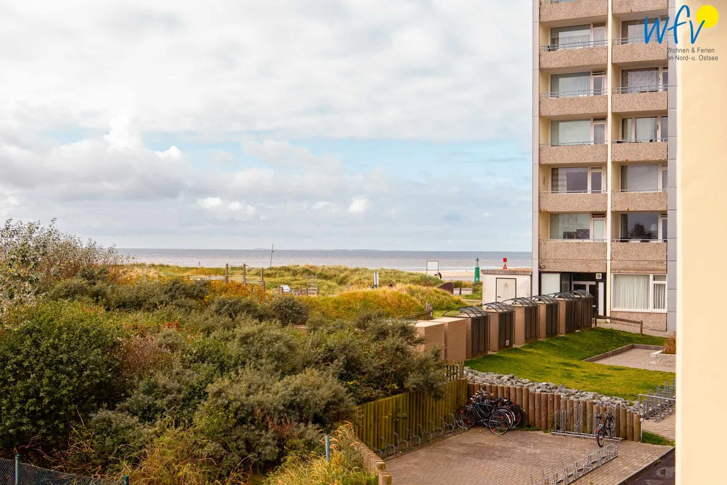 Ferienhaus Seeblick Ferienwohnung Strandglück Borkum - Meerblick