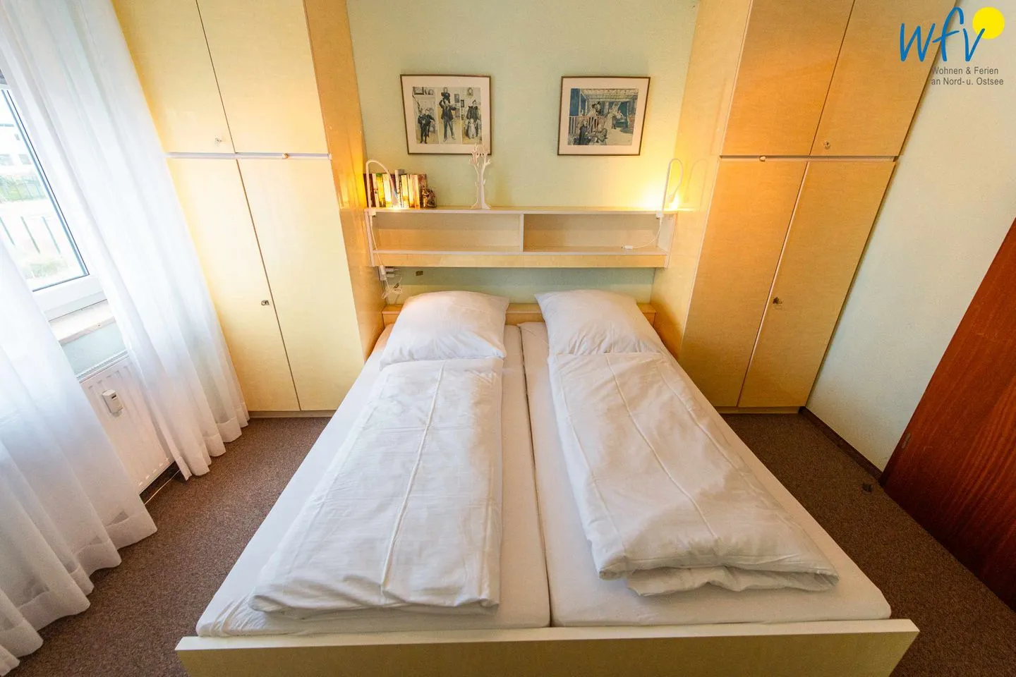 Ferienhaus Seeblick Ferienwohnung Strandglück Borkum - Schlafzimmer