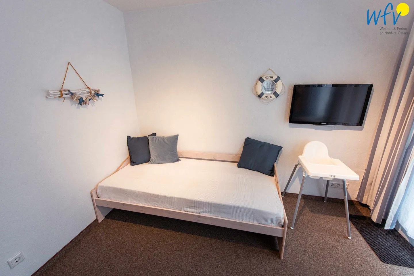 Ferienhaus Seeblick Ferienwohnung Strandglück Borkum - Wohnzimmer