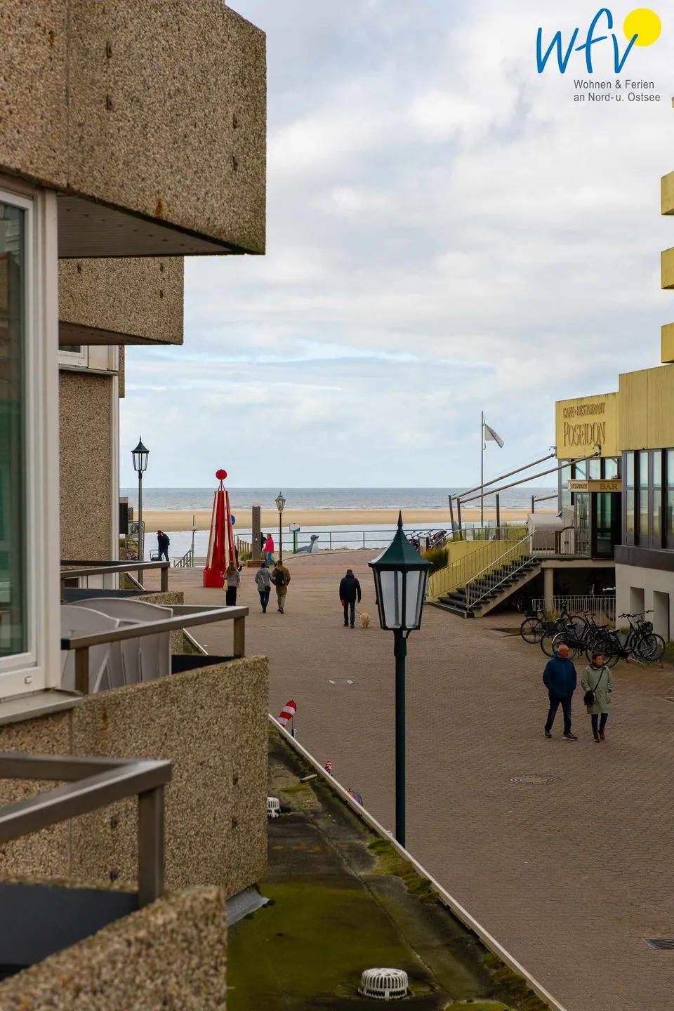 Ferienhaus Seeblick Ferienwohnung Strandglück Borkum - Meerblick