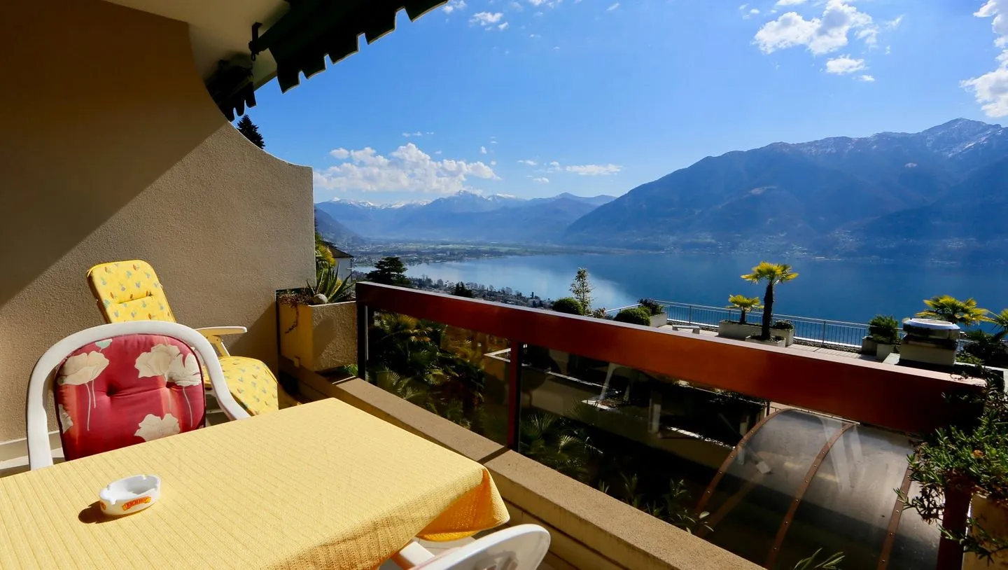 Ferienwohnung D19 Lago Maggiore - Balkon