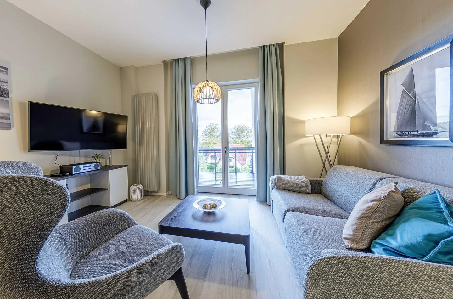 Boddenzeit Wustrow - Wohnzimmer