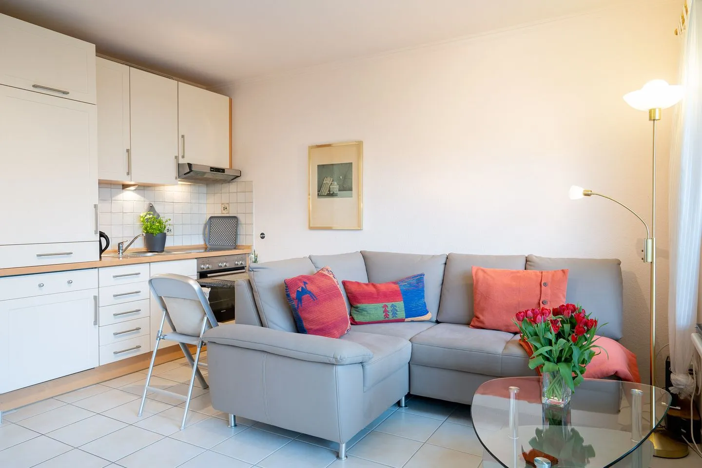 (DKK1b) Ferienwohnung Stäcker Niendorf - Wohnzimmer