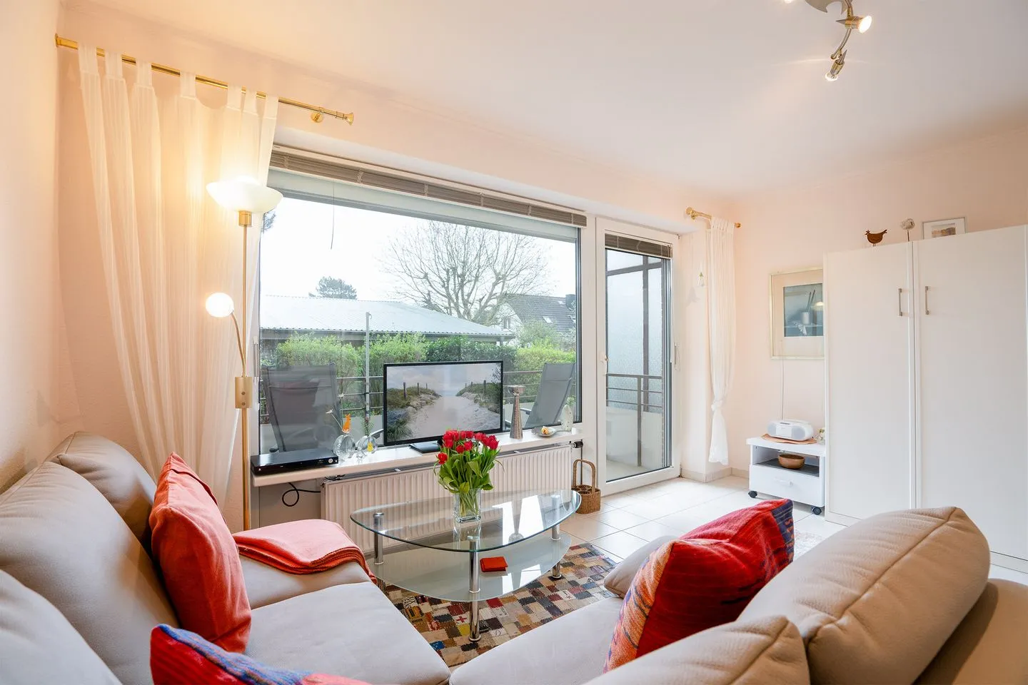 (DKK1b) Ferienwohnung Stäcker Niendorf - Wohnzimmer