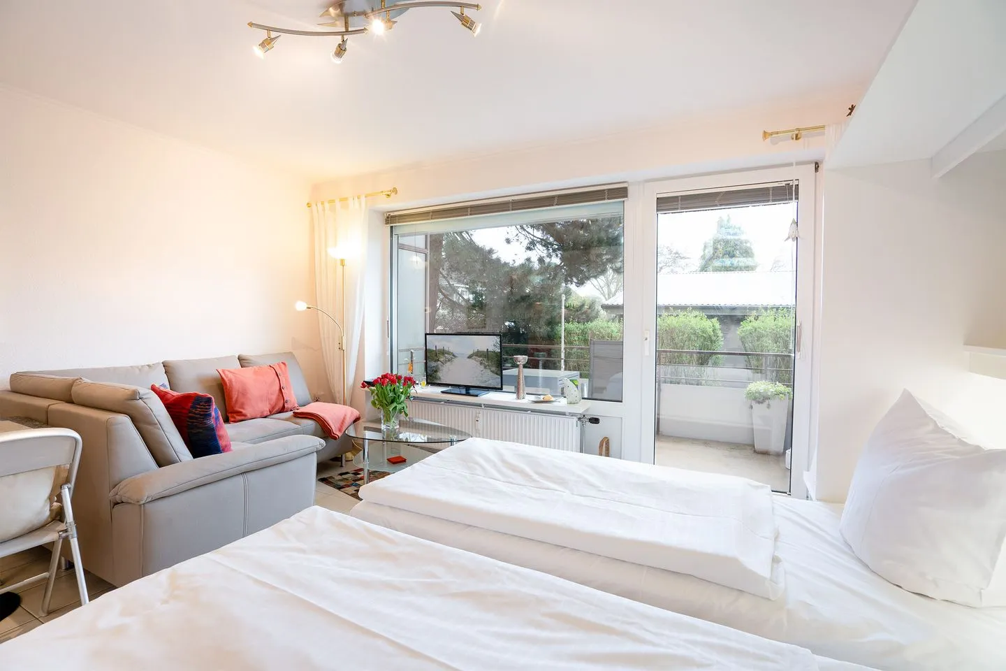 (DKK1b) Ferienwohnung Stäcker Niendorf - Wohnzimmer