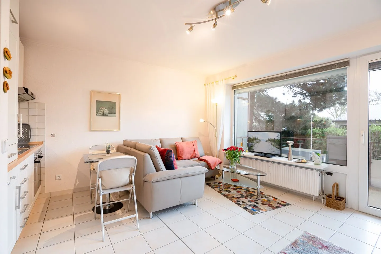 (DKK1b) Ferienwohnung Stäcker Niendorf - Wohnzimmer
