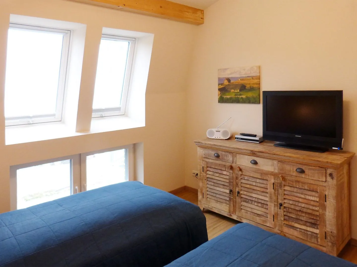 Haus *Weiße Düne* Ferienwohnung *Weiße Düne 7* Wittdün auf Amrum - 2. Schlafzimmer in der Ferienwohnung Weiße Düne 7 in Wittdün auf Amrum