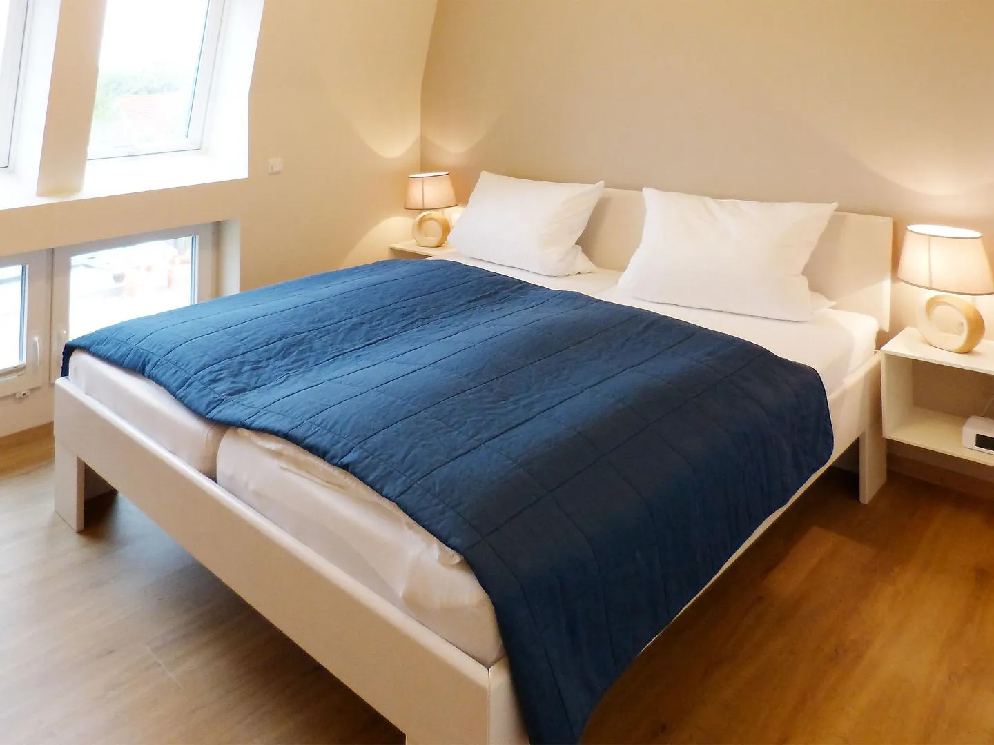 Haus *Weiße Düne* Ferienwohnung *Weiße Düne 7* Wittdün auf Amrum - 1. Schlafzimmer in der Ferienwohnung Weiße Düne 7 in Wittdün auf Amrum