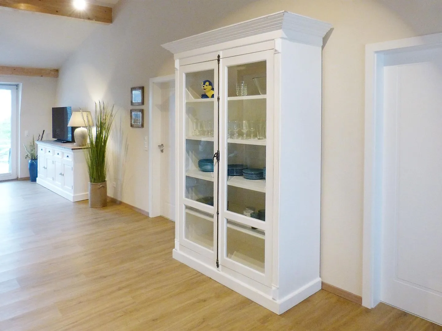 Haus *Weiße Düne* Ferienwohnung *Weiße Düne 7* Wittdün auf Amrum - Wohnzimmer in der Ferienwohnung Weiße Düne 7 in Wittdün auf Amrum