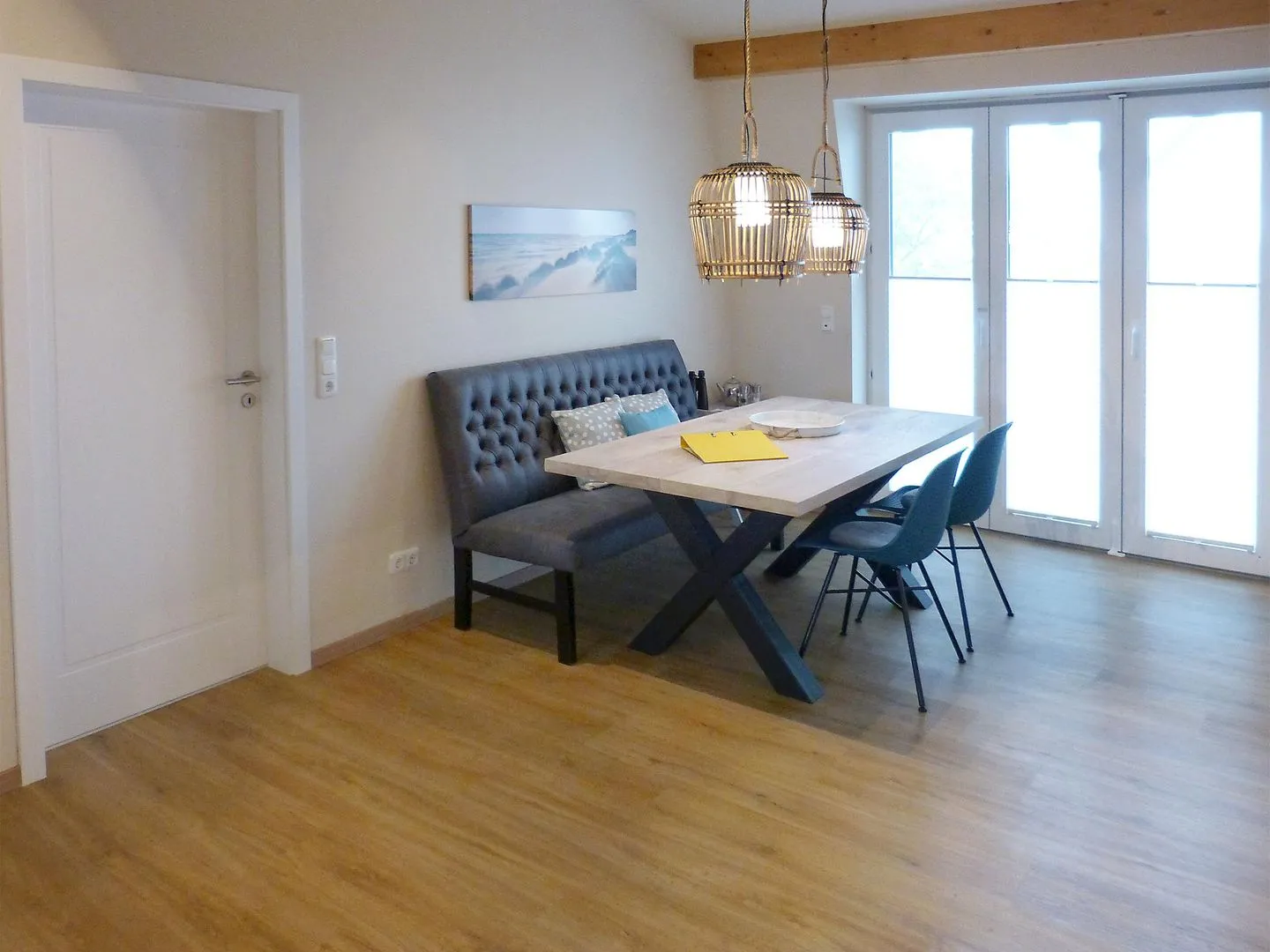Haus *Weiße Düne* Ferienwohnung *Weiße Düne 7* Wittdün auf Amrum - Essbereich in der Ferienwohnung Weiße Düne 7 in Wittdün auf Amrum