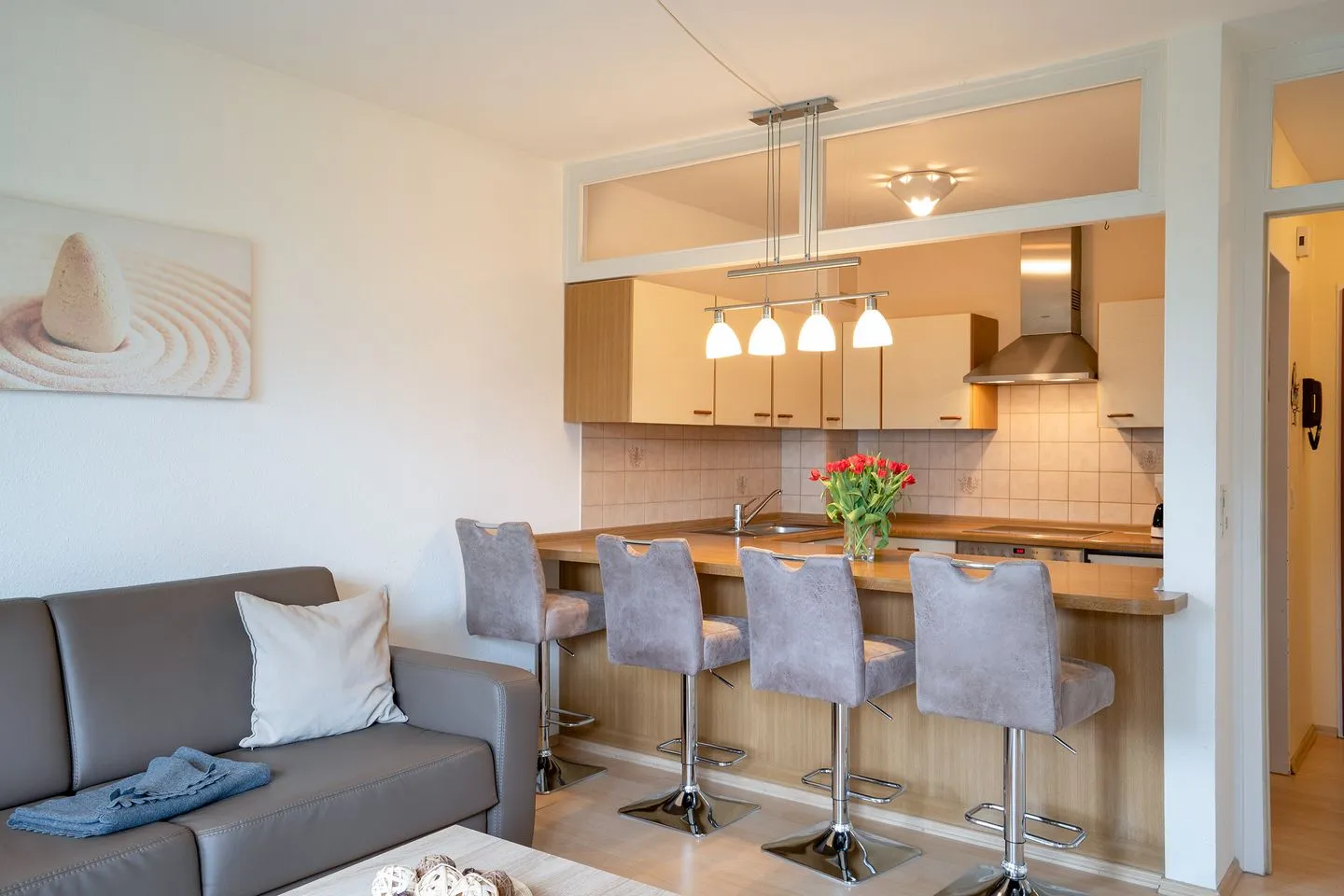 (DKK1e) Ferienwohnung Seepferdchen Niendorf - Wohnzimmer