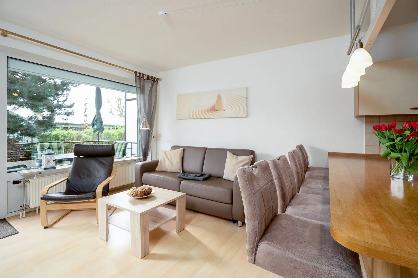 (DKK1e) Ferienwohnung Seepferdchen Niendorf - Wohnzimmer