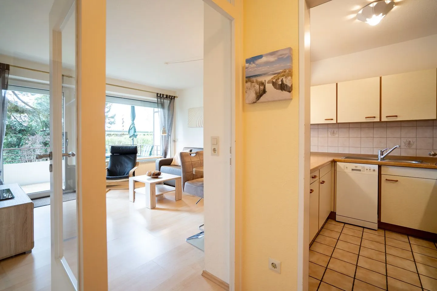 (DKK1e) Ferienwohnung Seepferdchen Niendorf - Küche / Küchenzeile