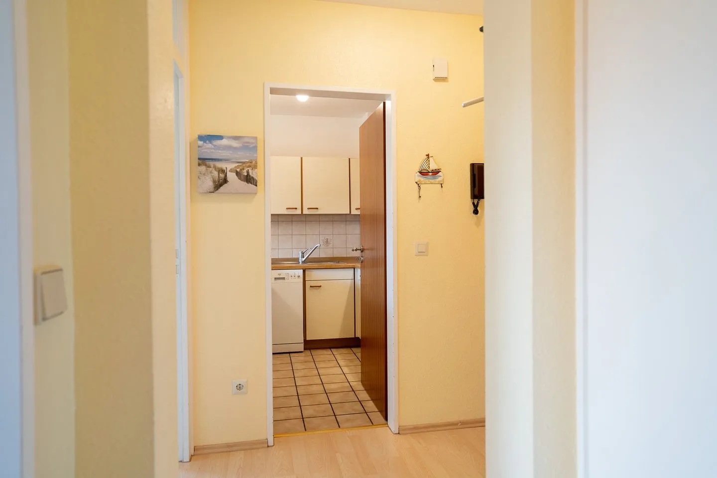 (DKK1e) Ferienwohnung Seepferdchen Niendorf - Küche / Küchenzeile