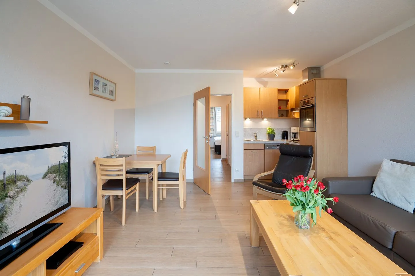 (DKK5) Ferienwohnung Ostseeperle Niendorf - Wohnzimmer