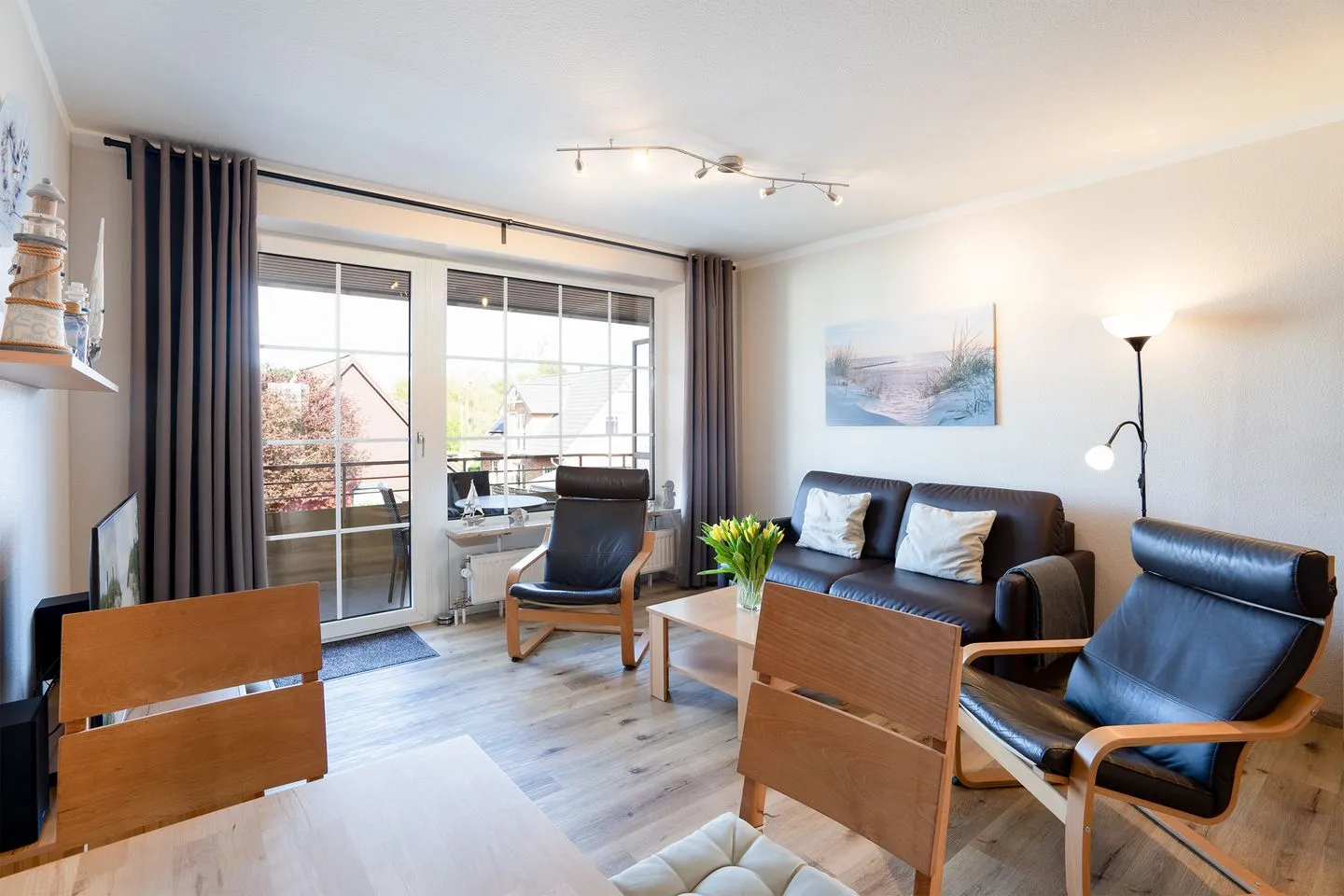 (DKK9) Ferienwohnung Möwennest Niendorf - Wohnzimmer