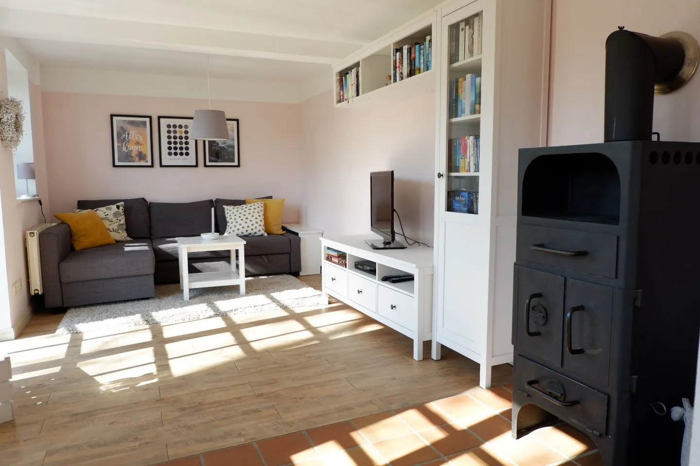 Ferienhaus Poseby Westerholz - Wohnzimmer
