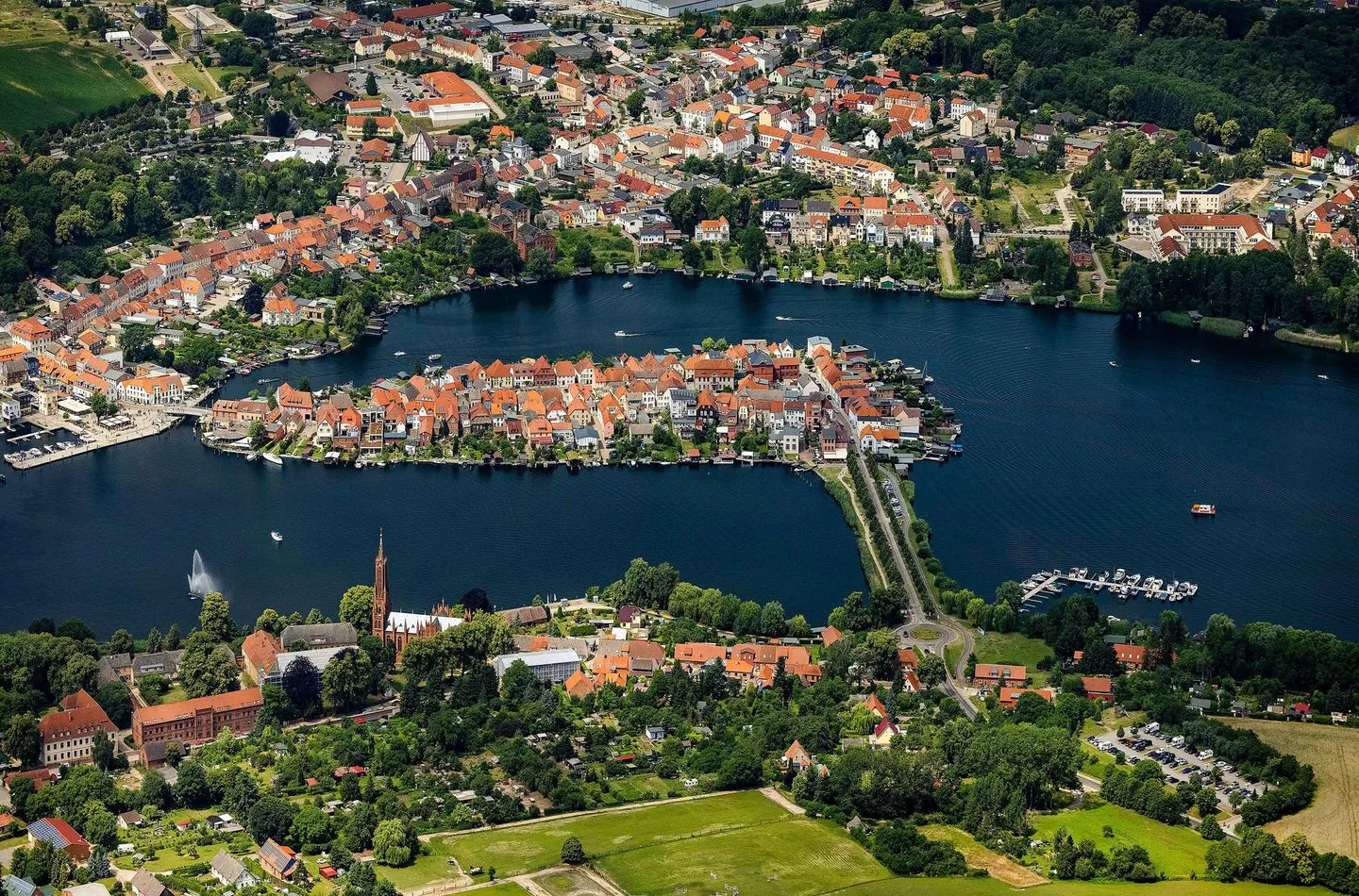 Storchenflug Fleesensee - Göhren Lebbin - Landschaft